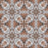 Mediterranean mosaic seamless pattern design, Repeat textile design, Fabric print. vector