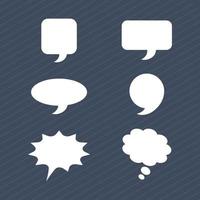 bubble chats collection vector