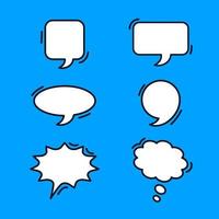 bubble chats collection vector