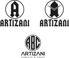 logotipo de la letra abc y nueva idea conceptual vector