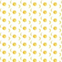 Background with illustrations of different phases of the moon. vector