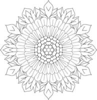 flower coloring pages for adults, printable flower coloring pages. Colors of flowers,flower pictures to colour. vector