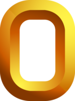 Alphabet gold colour style png