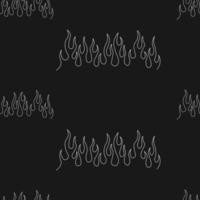 Seamless pattern with the image of fire. Nostalgia for the year 2000, Y2k style Design template vector