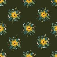 Flower arrangement seamless pattern. Background for wallpapers, textiles, papers, fabrics vector