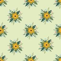 Flower arrangement seamless pattern. Background for wallpapers, textiles, papers, fabrics vector