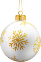 goud Kerstmis ballen ornament png