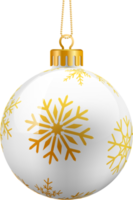 goldene weihnachtskugelverzierung png