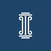Pillar Logo Design for law firm vector