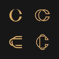 Creative C Logo icon initials based Letters in vector. vector