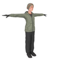 Cool boy isolated on transparent png