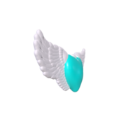 heart with wings isolated on background png