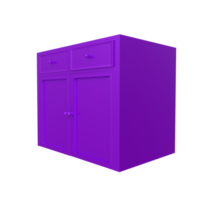 armoire de cuisine moderne isolée sur transparent png