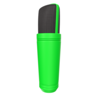 rendu 3d de l'objet microphone isolé png