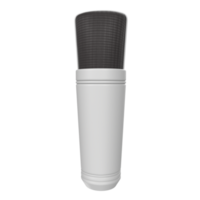 rendu 3d de l'objet microphone isolé png