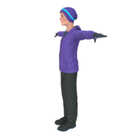 Cool boy isolated on transparent png