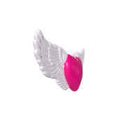 heart with wings isolated on background png