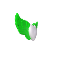 heart with wings isolated on background png