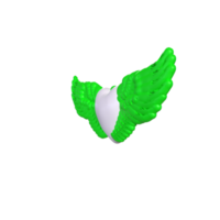 heart with wings isolated on background png