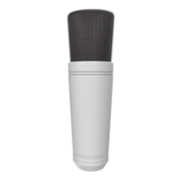 3D Rendering Of Microphone Object isolated png