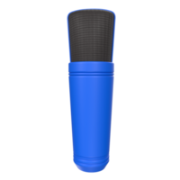 rendu 3d de l'objet microphone isolé png