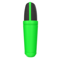 rendu 3d de l'objet microphone isolé png