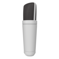 3D Rendering Of Microphone Object isolated png