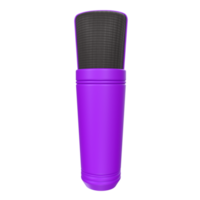 3D Rendering Of Microphone Object isolated png