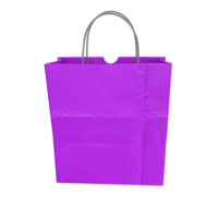 Rendu 3D du sac en papier png