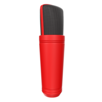 rendu 3d de l'objet microphone isolé png