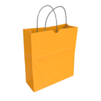 representación 3d de la bolsa de papel png