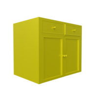 armoire de cuisine moderne isolée sur transparent png