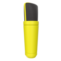 3D Rendering Of Microphone Object isolated png