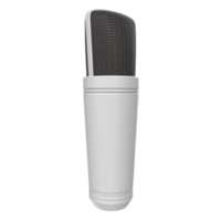 rendu 3d de l'objet microphone isolé png