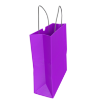 Rendu 3D du sac en papier png