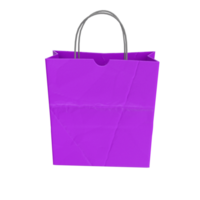 Rendu 3D du sac en papier png