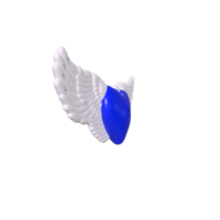 heart with wings isolated on background png