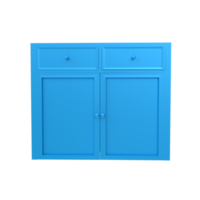 modern kitchen cabinet isolated on transparent png