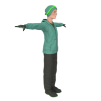 Cool boy isolated on transparent png