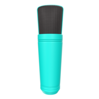 rendu 3d de l'objet microphone isolé png