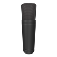 rendu 3d de l'objet microphone isolé png