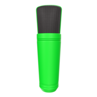 rendu 3d de l'objet microphone isolé png