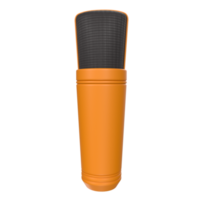 3D Rendering Of Microphone Object isolated png