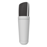 rendu 3d de l'objet microphone isolé png