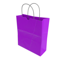 Rendu 3D du sac en papier png