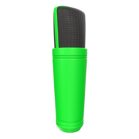 rendu 3d de l'objet microphone isolé png