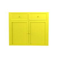 modern kitchen cabinet isolated on transparent png