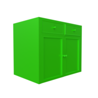 armoire de cuisine moderne isolée sur transparent png