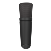 rendu 3d de l'objet microphone isolé png