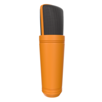 3D Rendering Of Microphone Object isolated png